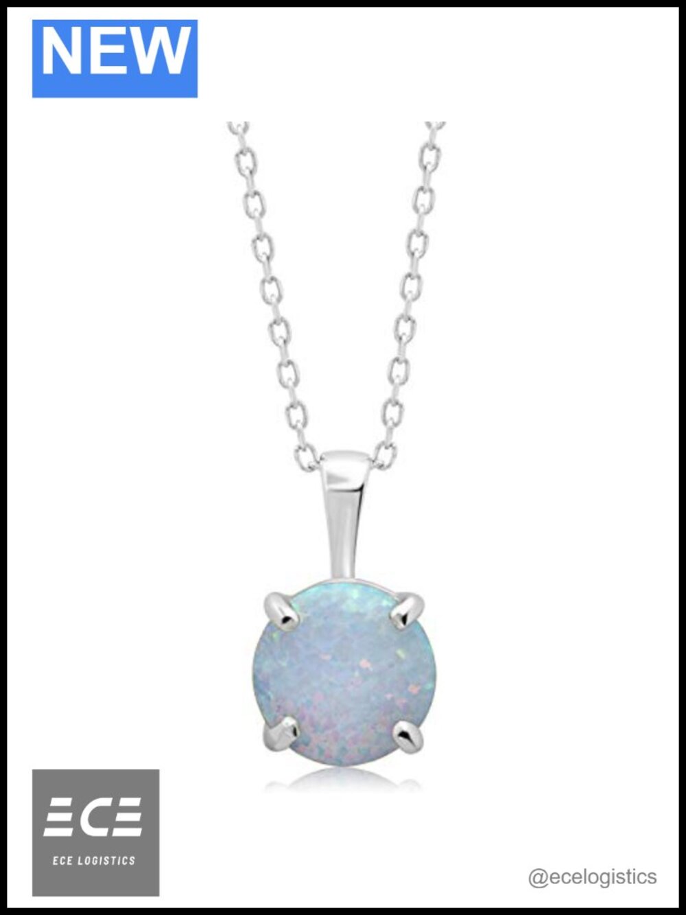 MAX + STONE 14k White or Yellow Gold Gemstone Round Pendant Necklace 18"